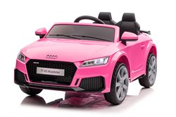 Audi TT TS Roadster pink 12V, gummihjul og lædersæde